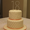 Elegant 18th Birthday Cake
