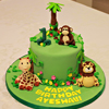 First Birthday Safari Cake