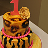 Safari Print Birthday Cake