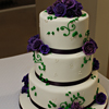 3 Tier Wedding Cake with Roses