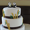 Bamboo Panda Wedding Cake