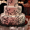 Black Vine Wedding Cake