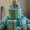 Blue Baby Shower Cake