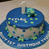 Blue Birthday Cake