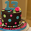 Neon Polka Dot Cake