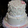 Pink Daisy Baptism Cake