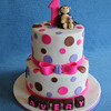 Pink & Purple Polka Dot Cake
