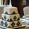 Damask Wedding Cake