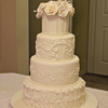 White on White Wedding Cake