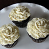 Cream Flower Cupcakes
